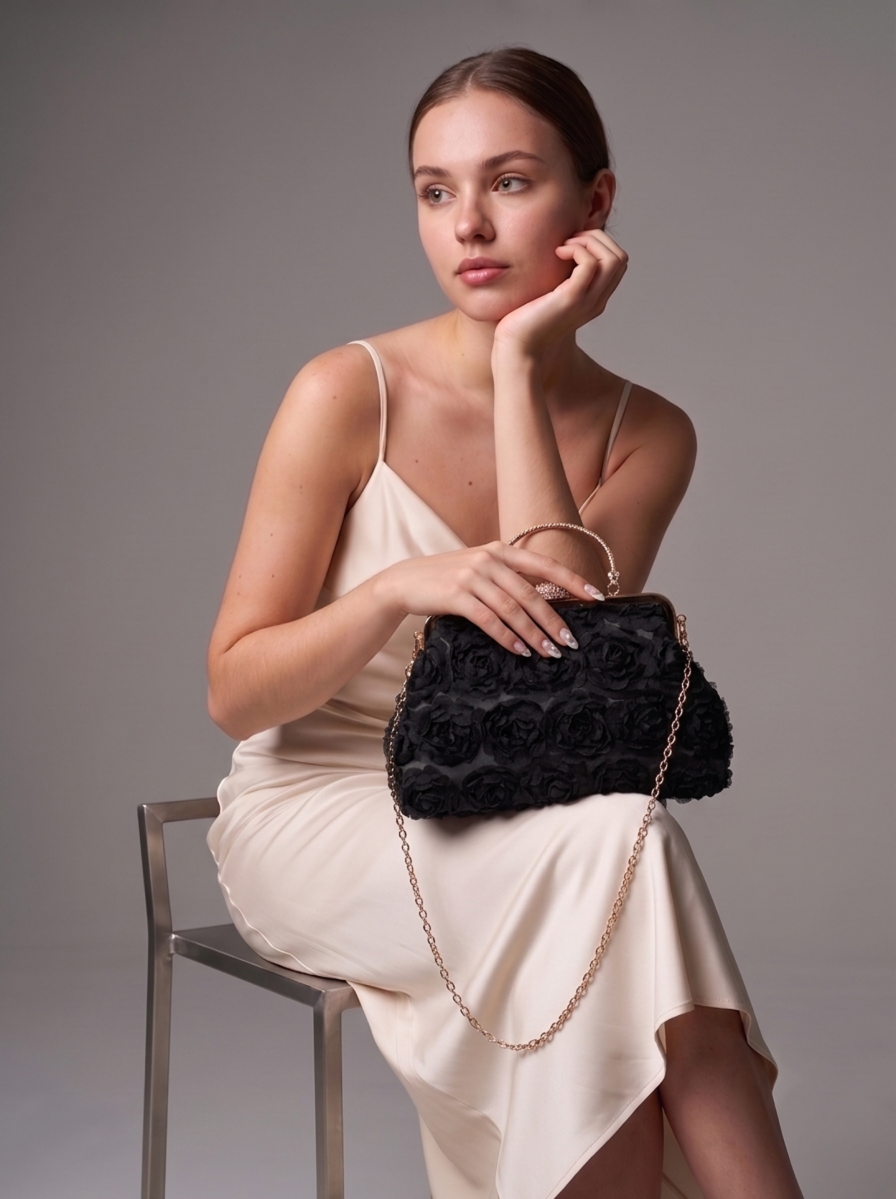 Bolso con rosas