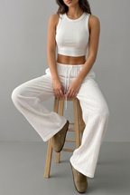 Pantalones lino básicos