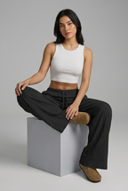 Pantalones lino básicos