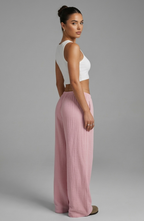 Pantalones lino básicos
