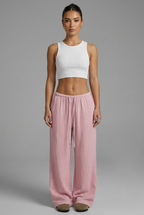 Pantalones lino básicos